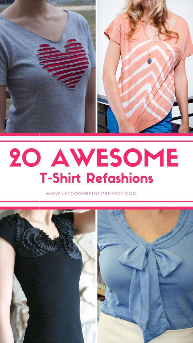 15 DIY Clothes Upcycle shirt makeover ideas