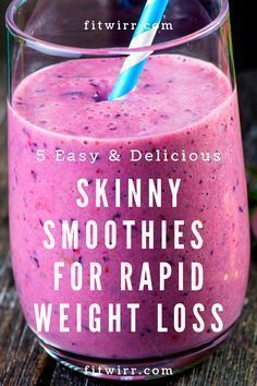 Healthy Smoothie Recipes - 5 Best Smoothies for Weight Loss - Fitwirr -   15 healthy recipes For 2 detox drinks ideas