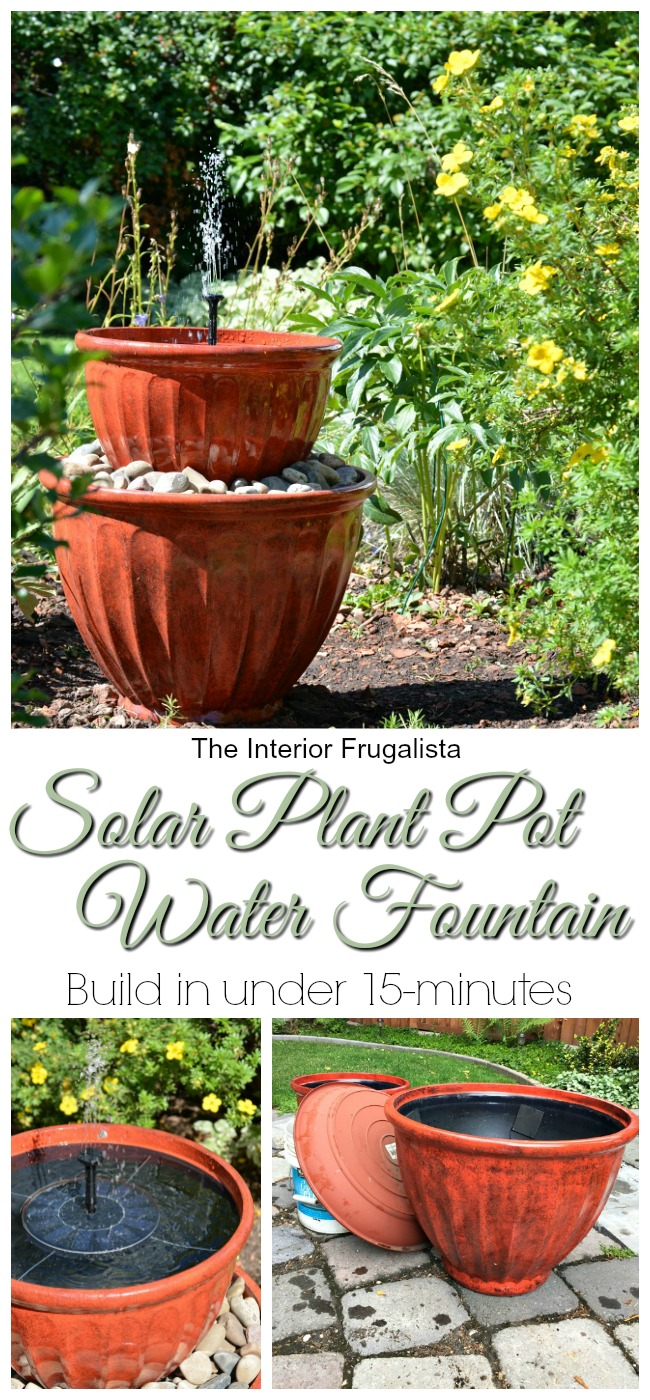 Solar Plant Pot Water Fountain In Under 15 Minutes -   16 repurpose plants Potted ideas