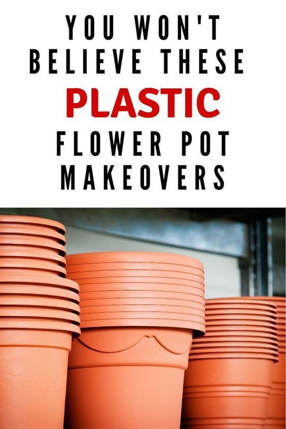 10 DIY Plastic Flower Pot Makeover Ideas -   16 repurpose plants Potted ideas