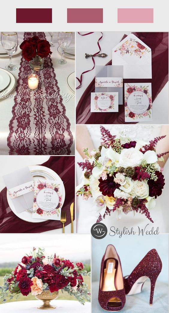 fall burgundy and blush floral wedding invitation with vellum pocket and belly band SWPI003  | StylishWedd -   16 wedding Burgundy country ideas