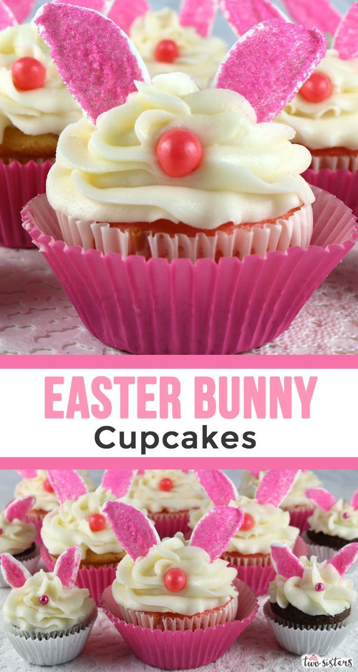 Easter Bunny Cupcakes -   17 cup cake Easter ideas