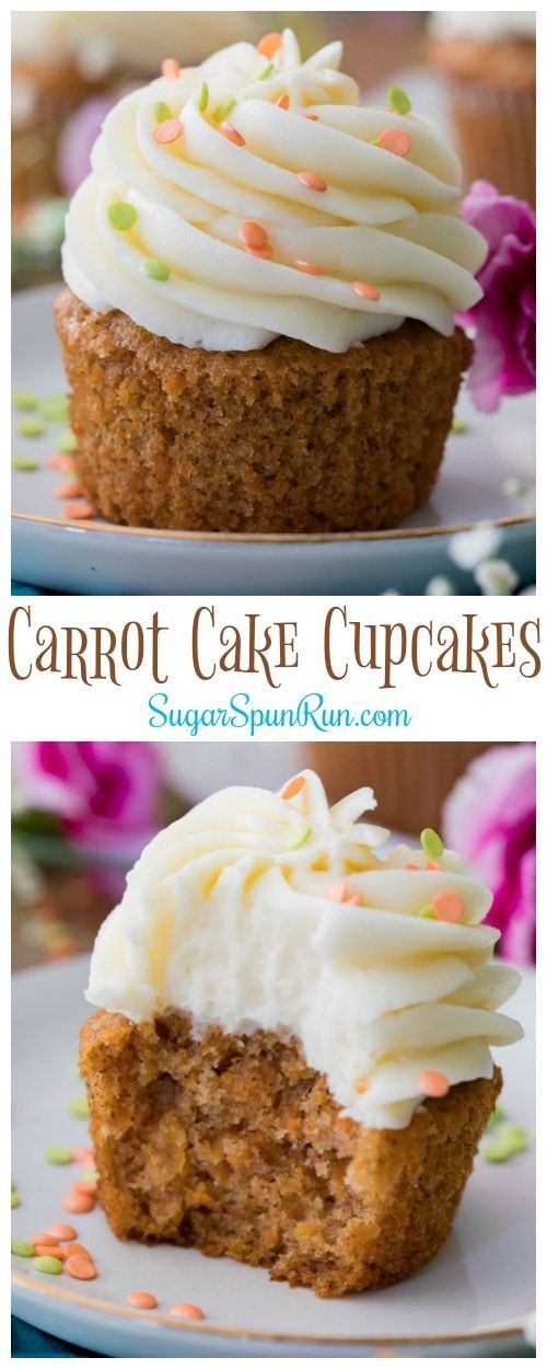 Carrot Cake Cupcakes -   17 cup cake Easter ideas