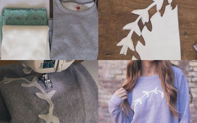 Fall Leaf Sweatshirt Restyle | DIY -   17 DIY Clothes Fall etsy ideas