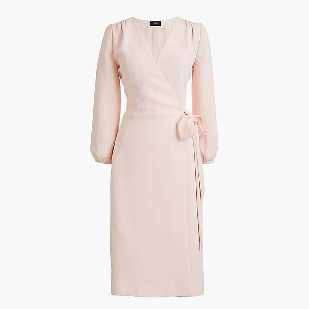 J. Crew Size 10 365 Crepe Wrap Dress In Pink 3/4 Sleeve Work Career Preppy NEW  | eBay -   17 wrap dress 2018 ideas