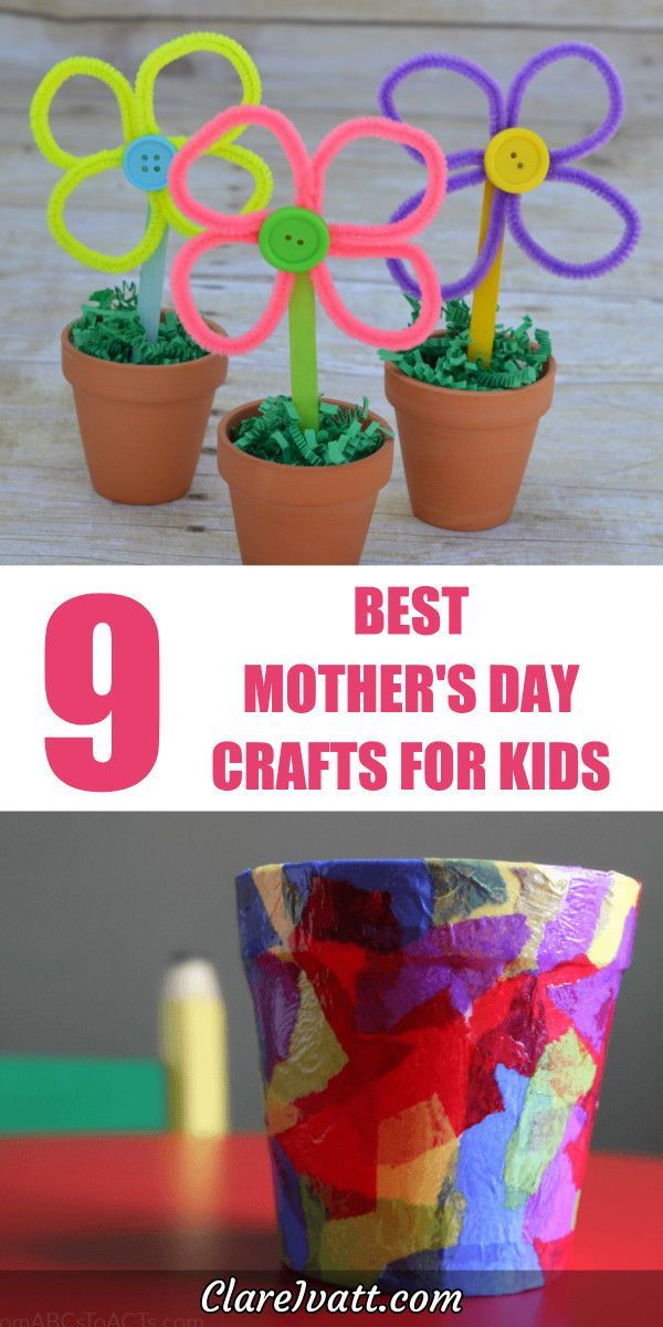9 Best Mothers Day Crafts For Kids -   18 diy projects For Mom kids ideas