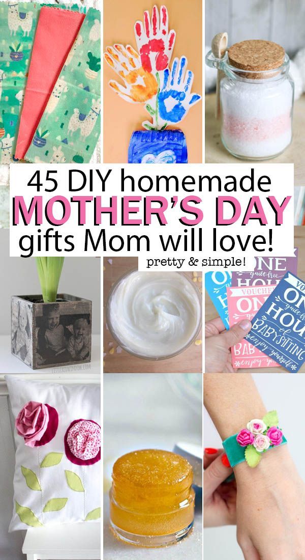 45 Creative DIY Mother's Day Gifts Mom Will Love! -   18 diy projects For Mom kids ideas