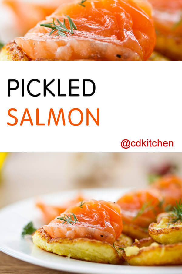 Pickled Salmon Recipe | CDKitchen.com -   18 healthy recipes Salmon appetizers ideas