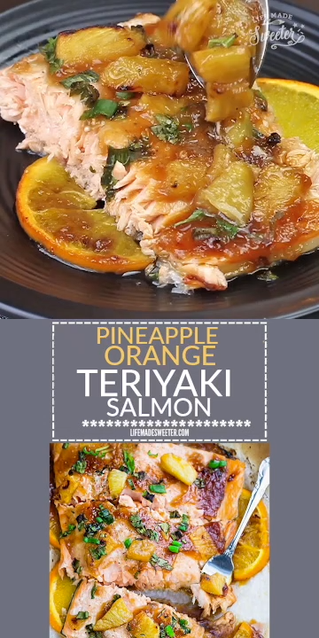 Pineapple Orange Teriyaki Salmon -   18 healthy recipes Salmon appetizers ideas