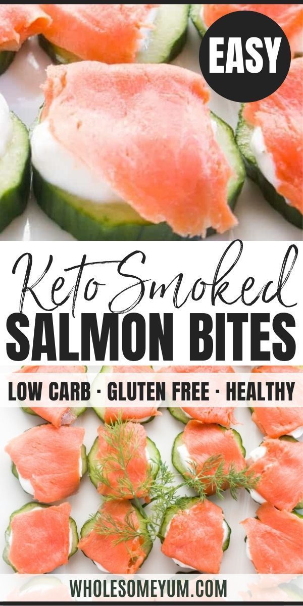 Smoked Salmon Platter Cucumber Bites Recipe (Low Carb, Gluten-Free) -   18 healthy recipes Salmon appetizers ideas