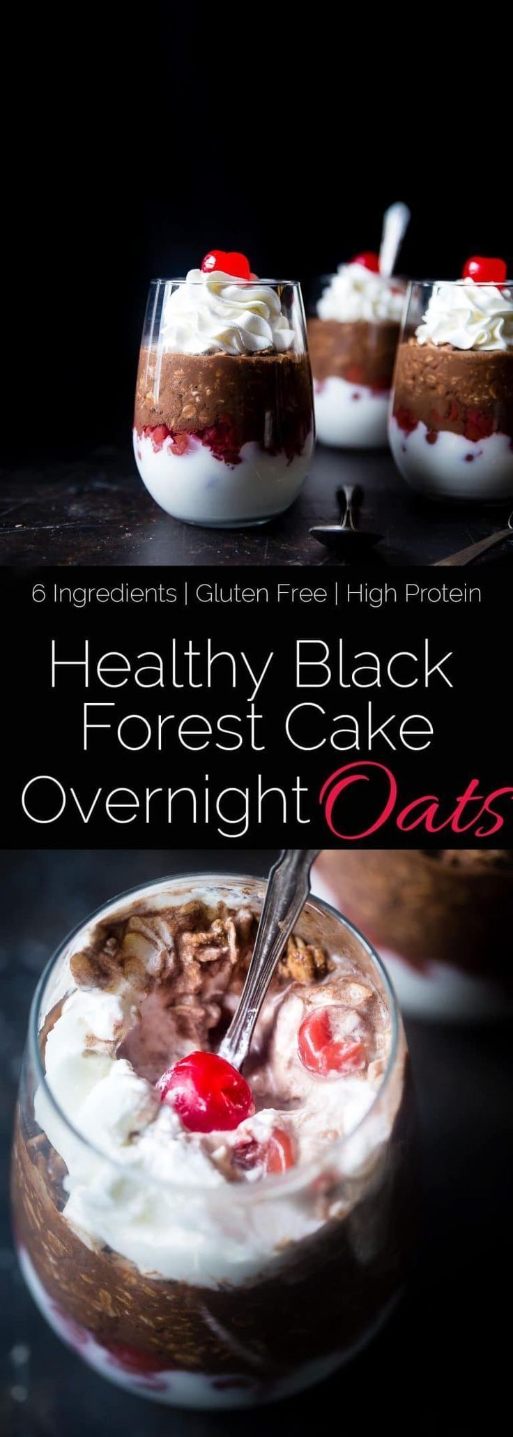 Black Forest Cake Overnight Oats | Food Faith Fitness -   19 cake Healthy overnight oats ideas