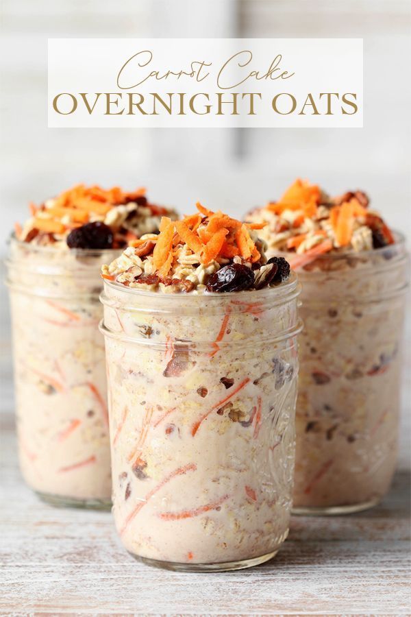 Carrot Cake Overnight Oats -   19 cake Healthy overnight oats ideas