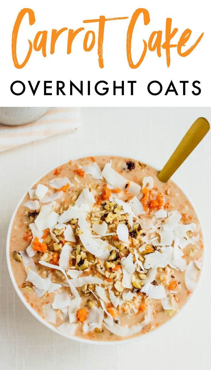 Carrot Cake Overnight Oats | Eating Bird Food -   19 cake Healthy overnight oats ideas
