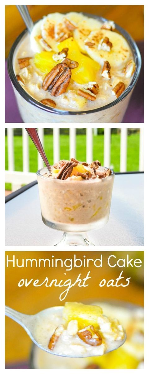 21 Day Fix Hummingbird Cake Overnight Oats (no greek yogurt!) | The Foodie and The Fix -   19 cake Healthy overnight oats ideas