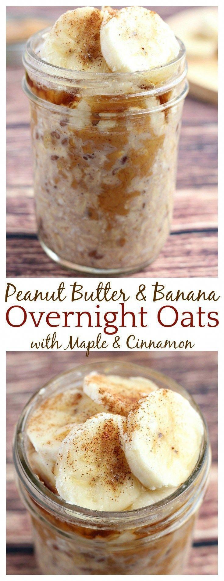 Peanut Butter and Banana Overnight Oats -   19 cake Healthy overnight oats ideas
