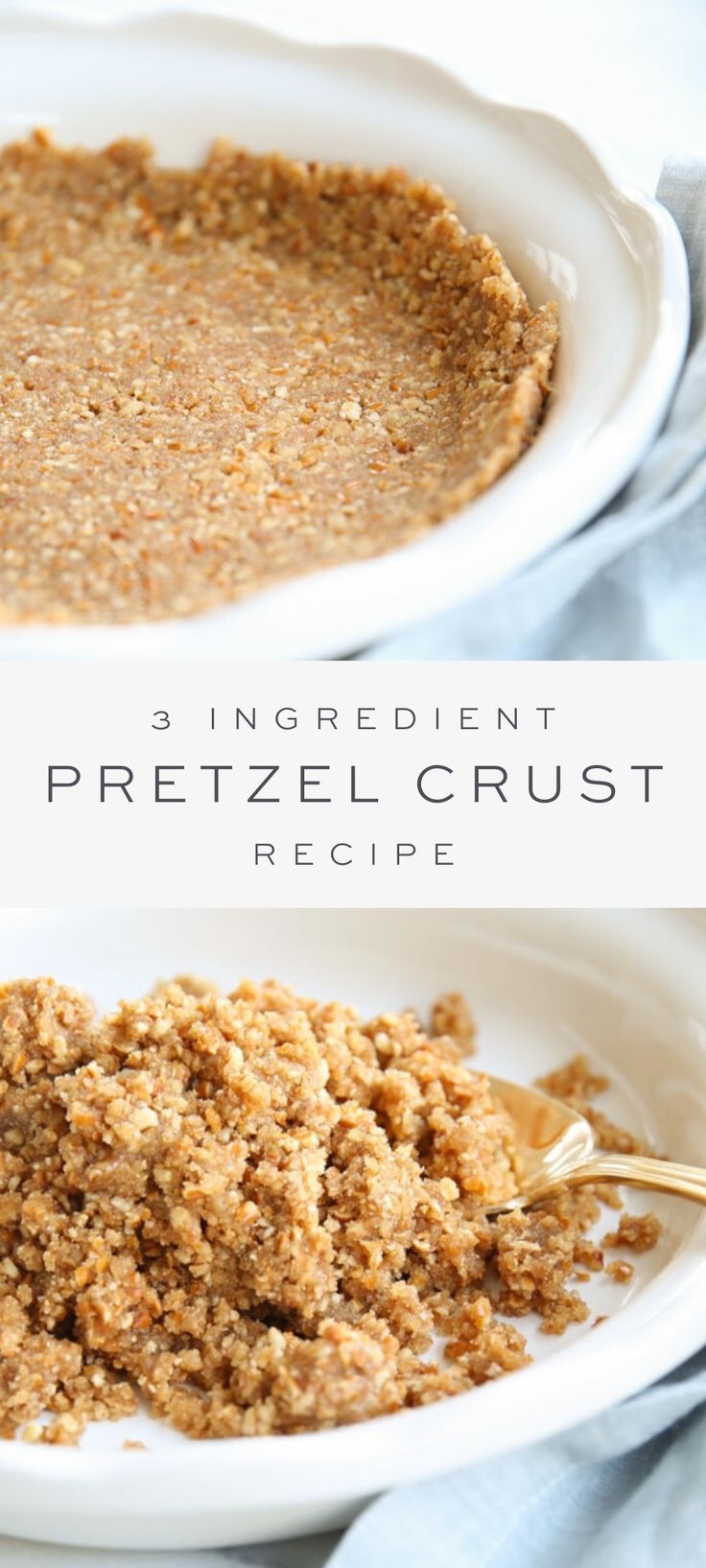 Pretzel Crust Recipe for Pie and Dessert -   19 desserts Sweets simple ideas