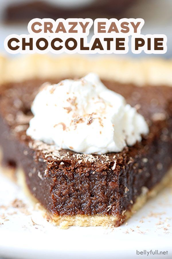 Easy Chocolate Pie -   19 desserts Sweets simple ideas