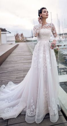 Nora Naviano 2019 Wedding Dresses — “Voyage” Bridal Collection | Wedding Inspirasi -   19 lace dress 2019 ideas