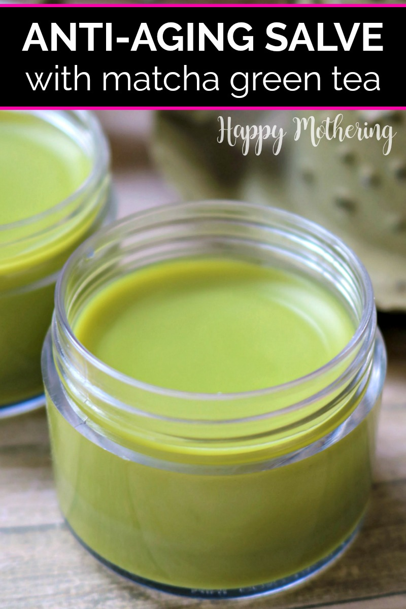 Anti-Aging Salve with Matcha Green Tea -   19 skin care DIY how to use ideas