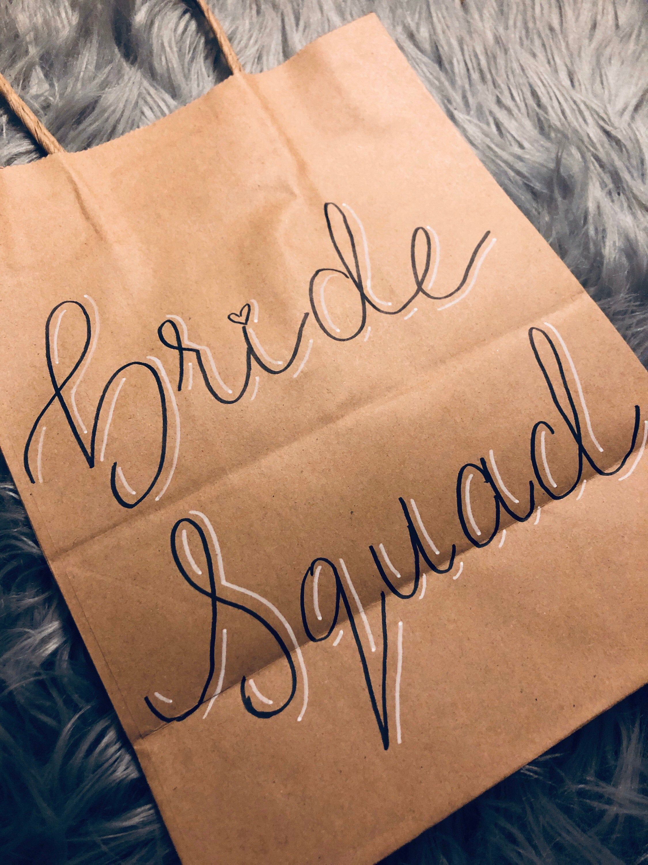 Bride Squad Gift Bags| Wedding Gift Bags| Bridesmaid Gift Bags| Bridesmaid Proposal -   19 wedding Gifts bags ideas