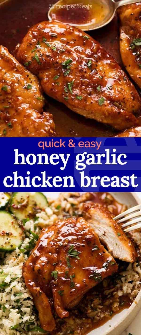 Honey Garlic Chicken Breast -   10 chicken breast recipes ideas