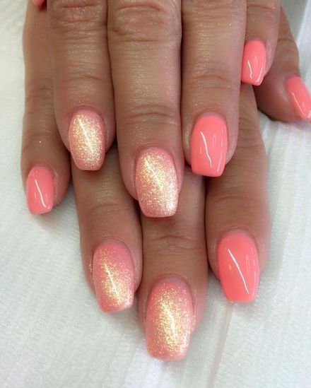 Shop the Look from SimplyJLien on ShopStyle -   11 coral wedding Nails ideas