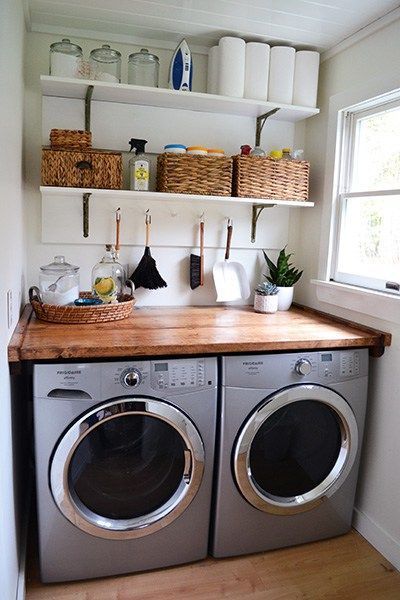 Tiny Laundry Room Inspiration -   11 room decor Shelves washer and dryer ideas