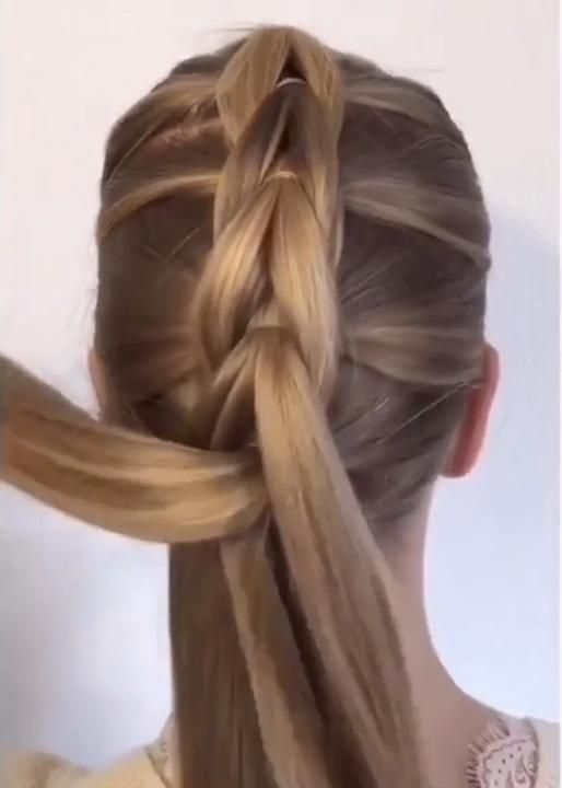 SIMPLE PULL THROUGH BRAID TUTORIAL -   13 hairstyles Braided tutorial ideas