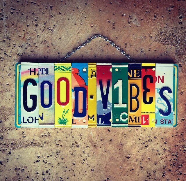 Good Vibes License Plate Sign, Birthday Gift for Teen, Hippie Room Decor, License Plate Art, Dorm Room Sign, Bohemian Gifts. Made in USA. -   13 room decor Hippie pictures ideas