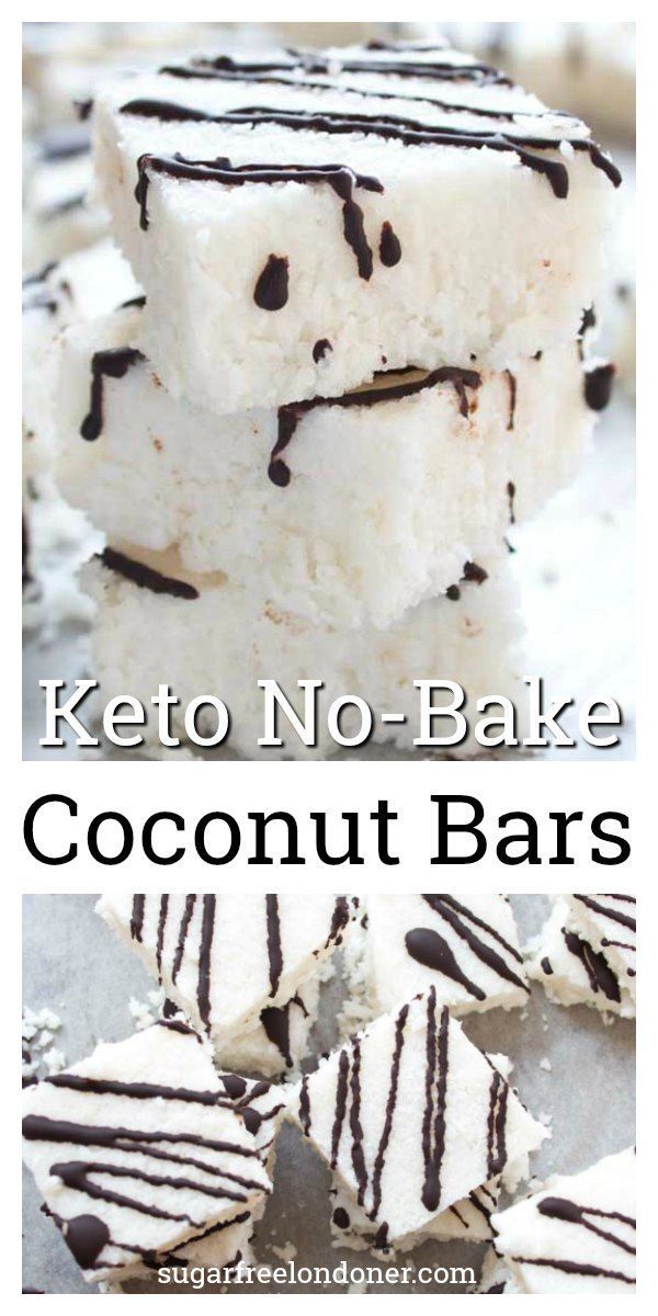Keto Coconut Bars – Sugar Free Londoner -   15 desserts Healthy coconut ideas