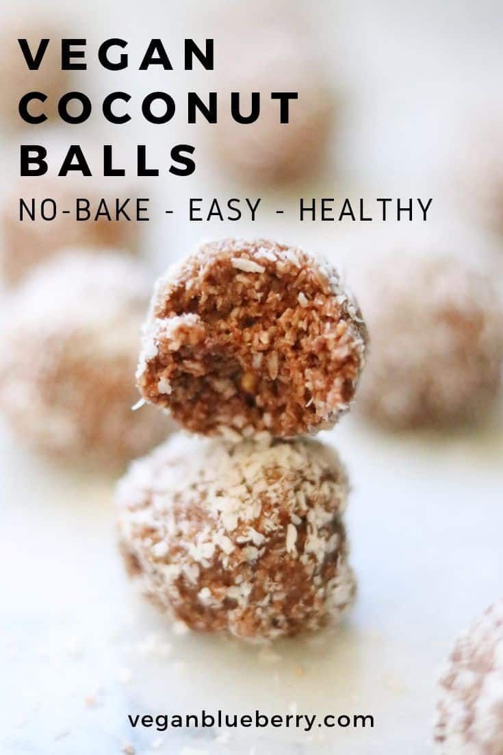 Vegan Coconut Balls - Vegan Blueberry -   15 desserts Healthy coconut ideas