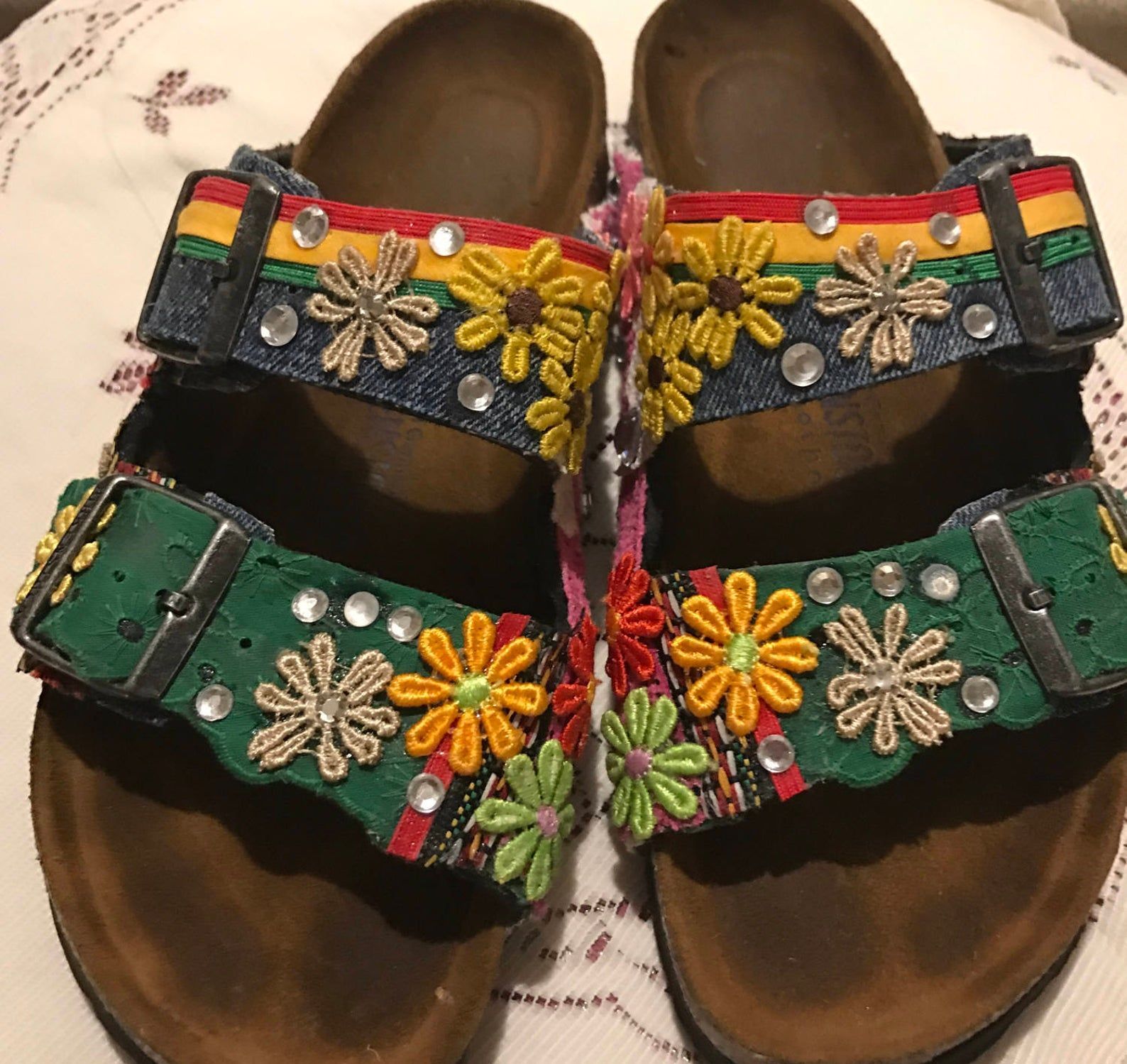 Hippie Birkenstocks  Custom Made to order Any Size/color/combination -   15 DIY Clothes Hipster hippie ideas