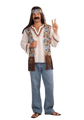 Forum Men's Adult Hippie Groovy Costume Set - White -   15 DIY Clothes Hipster hippie ideas