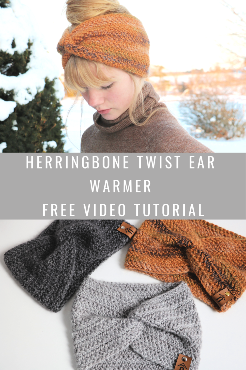 Herringbone Twist Ear Warmer - MJ's off the Hook Designs -   16 DIY Clothes Winter ear warmers ideas