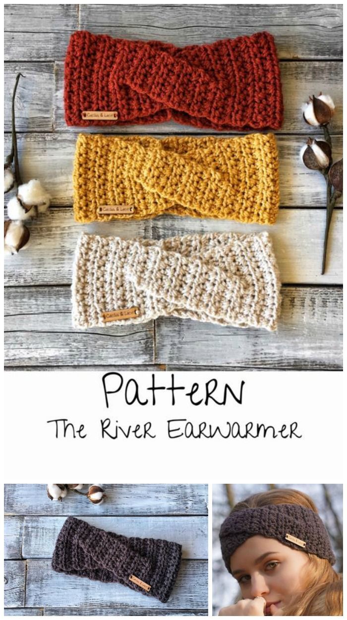 Crochet Twist Headband Pattern -   16 DIY Clothes Winter ear warmers ideas