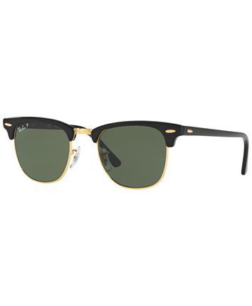 Ray-Ban Polarized Sunglasses, RB3016 CLUBMASTER & Reviews - Sunglasses by Sunglass Hut - Men - Macy's -   16 dress Fashion ray bans ideas
