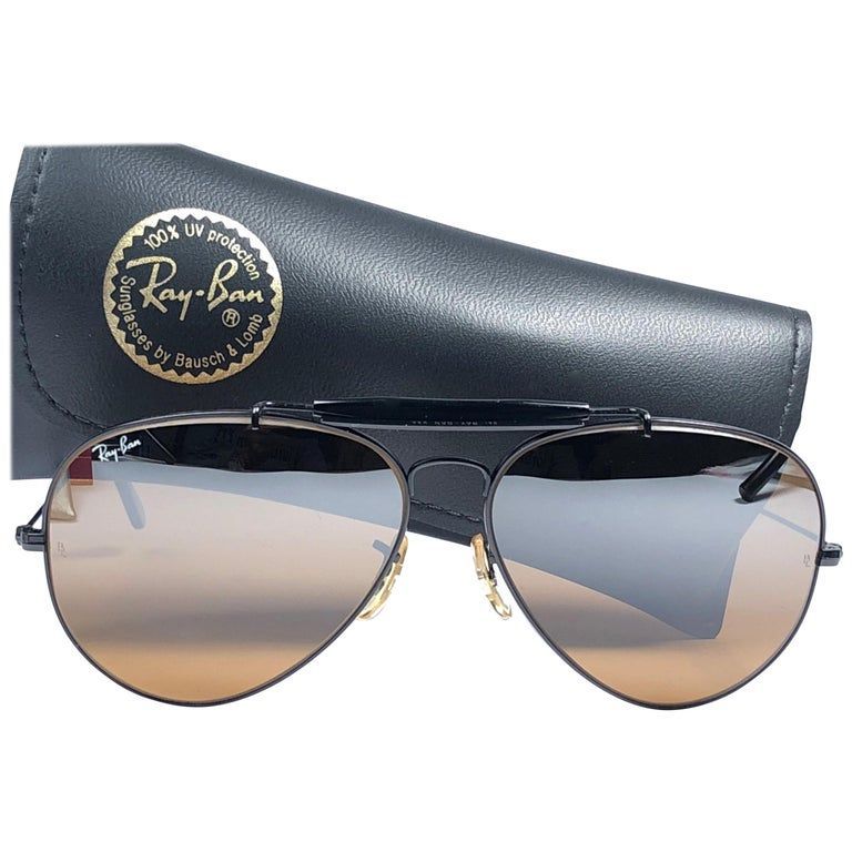 New Ray Ban Vintage Outdoorsman Black B15 Top Mirror 62mm Sunglasses, 1970s -   16 dress Fashion ray bans ideas