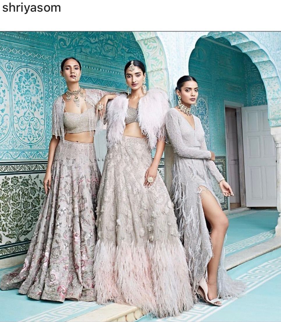 LEHENGA'S GOT FEATHERS THIS WINTER SEASON TO DECORATE -   16 dress Indian feathers ideas