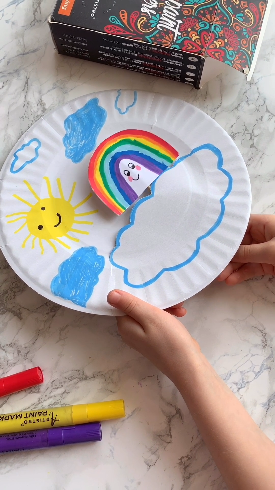 Kids craft project with painted plate -   16 fabric crafts For Kids tips ideas