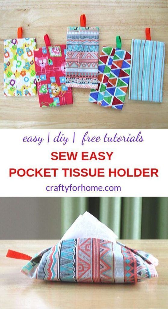 How To Sew Pocket Tissue Holder -   16 fabric crafts For Kids tips ideas