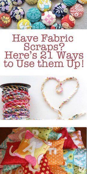 Have Fabric Scraps? Here's 21 Ways to Use Them Up! -   16 fabric crafts For Kids tips ideas