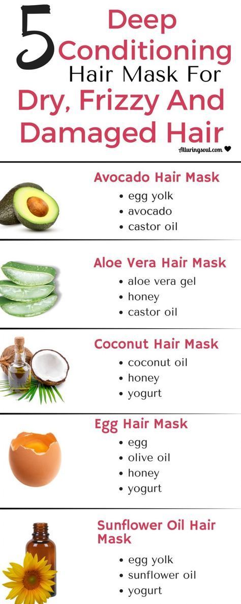 5 Deep Conditioning Hair Mask For Dry, Frizzy & Damaged Hair | Alluring Soul -   16 hair Treatment frizzy ideas