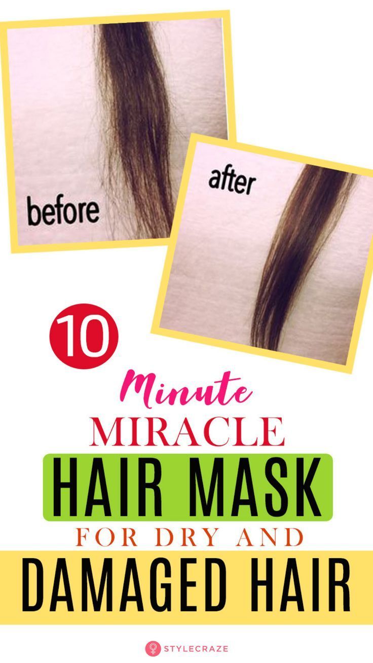 10-Minute Miracle Hair Mask For Dry, Damaged, Rough, And Frizzy Hair -   16 hair Treatment frizzy ideas