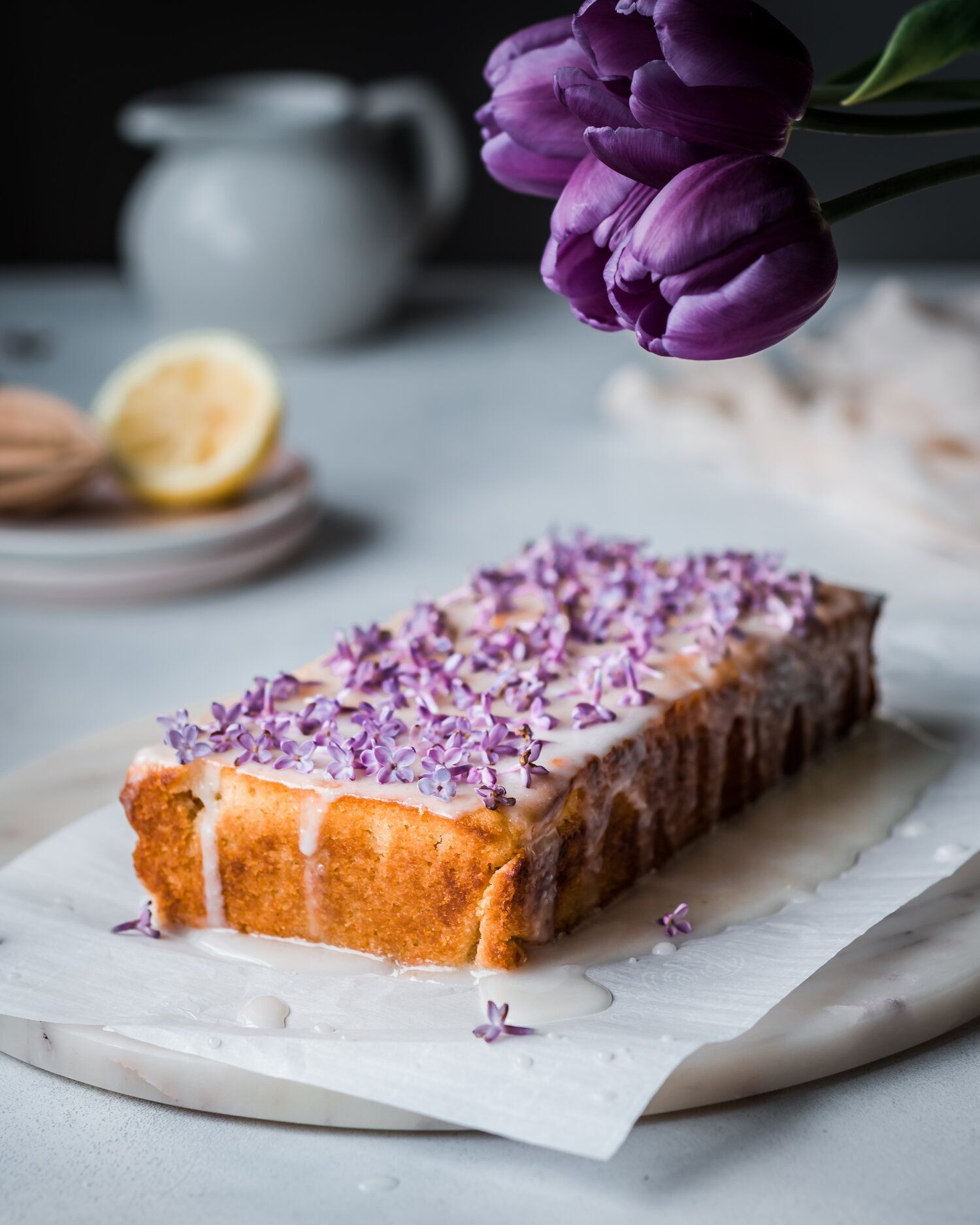 Vegan Lilac Lemon Cake — Rainbow Plant Life -   17 cake Lemon photography ideas