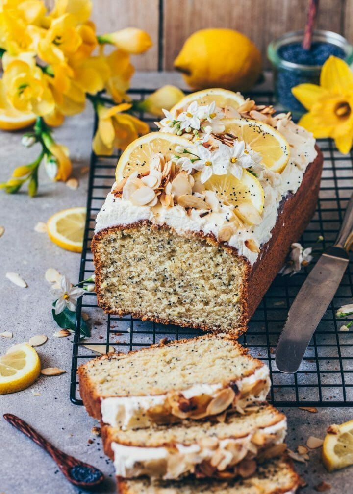 Lemon Poppy Seed Cake - Vegan - Bianca Zapatka | Recipes -   17 cake Lemon photography ideas