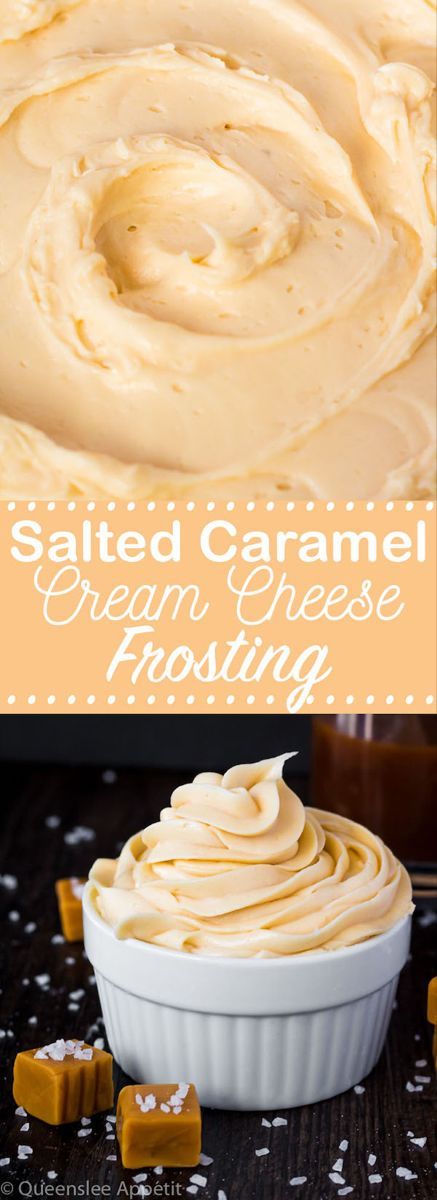 Salted Caramel Cream Cheese Frosting ~ Recipe | Queenslee App?tit -   17 desserts Caramel cream cheeses ideas