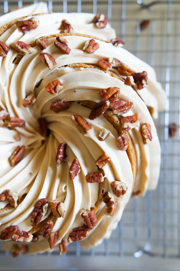 Carrot Bundt Cake with Salted Caramel Cream Cheese Frosting -   17 desserts Caramel cream cheeses ideas
