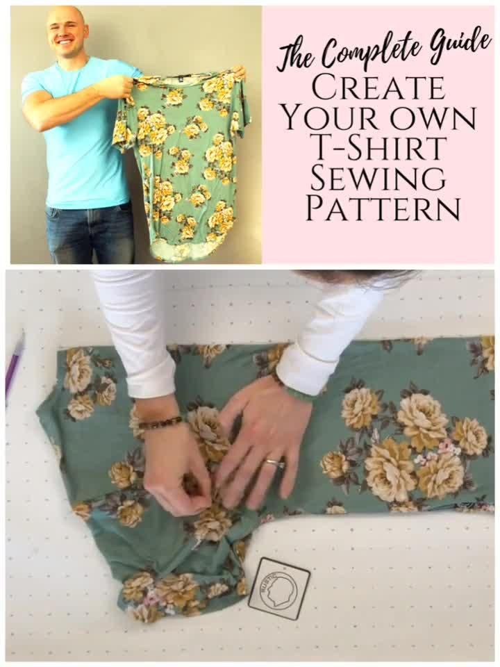 How To Make Your Own TShirt Sewing Pattern From Scratch! - Creative Fashion Blog -   17 DIY Clothes Videos plus size ideas