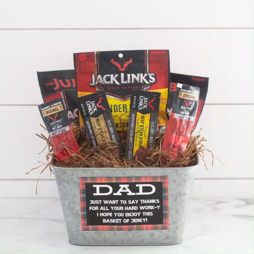 DIY Father's Day Jerky Gift Basket -   17 diy father’s day gifts ideas