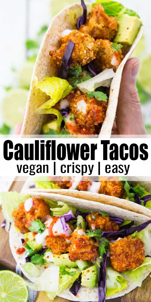 Vegan Cauliflower Tacos -   17 healthy recipes Cauliflower vegans ideas